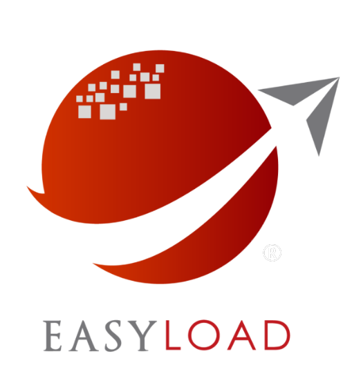 logo con marca easyload blanco